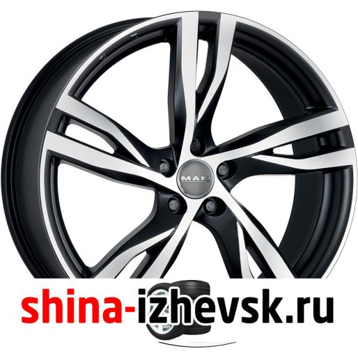 Колесный диск MAK Stockholm 8xR18 5×112 ET39 DIA66.45 чёрный матовый с полированной лицевой частью в Ижевске